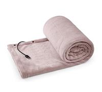 XUANX Mantón de calefacción USB, Mantón de manta eléctrica portátil, Manta calentador de siesta, Manta de sofá de felpa, hogar, dormitorio, B