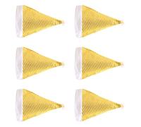 Xuanxi 6 tocados de fiesta centelleados con cuentas meditativas, rudimentos de celebración para camaradas familiares, adornos de Navidad centelleados de poliéster