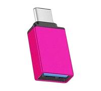 Xuanxi Adaptador USB portátil, cable de carga de alta velocidad para copia de seguridad de datos, conexión de teléfono portátil, convertidor tipo C