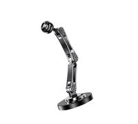 Xuanxi Base de soporte de cabeza de 17 mm adecuada para camión, escritorio, coche, teléfono celular, soporte para salpicadero, aleación de aluminio, diseño adhesivo, soporte múltiple para teléfono