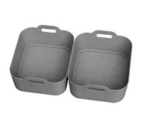 Xuanxi Cesta de cocina de aire de doble tamaño, bandeja de silicona de grado alimenticio, apta para modelos de 5 y 10 L, fácil instalación, extensión de goteo de aceite, accesorios contemporáneos para