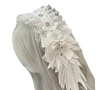 Xuanxi Diadema de ala gótica ajustable, elegante tocado cómodo para entusiastas del cosplay y los estilos punk