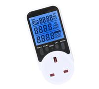 Xuanxi Enchufe detector de corriente eléctrica en tiempo real, calculadora de costos de energía, protección contra sobrecarga, uso en casa y oficina, toma de corriente de 3680 W