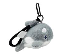 Xuanxi Llavero de felpa de delfín de 2 colores para decoración de bolsas y llaveros, materiales suaves, diseño de delfín de peluche, a, Talla única