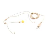 Xuanxi Micrófono de diadema con doble auricular para colgar sobre la oreja, micrófono condensador para cantar iglesias, actuaciones escénicas
