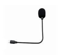 Xuanxi Micrófono flexible de cuello de cisne para conferencias, diámetro de 9,7 x 6,7 mm, cabeza de micrófono de 20 Hz-16 KHz, frecuencia para teléfonos, reuniones de computadora