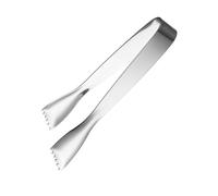 Xuanxi Prácticas pinzas de acero inoxidable con agarre ergonómico para cubitos de hielo, herramienta de cocina multiusos para frutas, pasteles, pinzas profesionales para camareros
