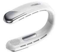 Xuanxi Ventilador de cuello colgante ajustable de 5 velocidades, sin aspas, recargable, pantalla digital, dispositivo de refrigeración para adultos y niños, ventilador manos libres