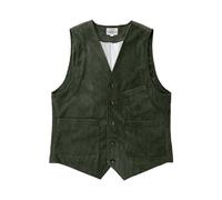 XuanXmy Chaleco De Pana Retro Para Hombre Chaleco Sin Mangas Americano Casual Con Hombro Chaleco Con Cuello En V De Varios Bolsillos Cruzados Chaleco Delgado M