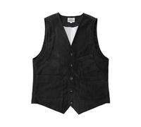 XuanXmy Chaleco De Pana Retro Para Hombre Chaleco Sin Mangas Americano Casual Con Hombro Chaleco Con Cuello En V De Varios Bolsillos Cruzados Chaleco Delgado XL