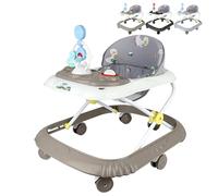 XUANYU Andador Bebé con Estación de Juego, Carretilla de Despertar Caminar, Caminar Andadores para 6-36 Meses Niños y Niñas (Khaki)