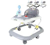 XUANYU Andador Bebé con Estación de Juego, Carrito de Despertar Caminar, Caminar Andadores para 6-36 Meses Niños y Niñas (Gris)