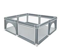 XUANYU Parque para bebé rectangular con barreras y puerta, parques de juegos plegables de tela Oxford, centro de actividades para bebés, parque infantil para interior/exterior (180 x 150 x 66 cm)