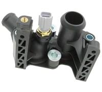 XUBOR Carcasa del termostato de salida agua refrigerante, para Ford, para Fiesta 2011-2017 1.6L L4, para Focus 7M5G-8K556-AC BE8Z8K556A 902230 Conjunto de cubierta del termostato