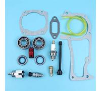 XUBOR Cojinetes de cigüeñal Juntas Filtros de Combustible Válvula de descompresión Bujía for Motosierra Husqvarna 365 372 362 372XP 371 Sellos de Aceite Interruptor Kit de Interruptor de Motosierra