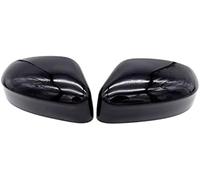 XUBOR Conjunto de cubierta de espejo exterior Accesorios de carcasa lateral tapa cubierta espejo retrovisor izquierdo derecho, para coche para Ford para Focus Mk3 St Rs 2012-2018(Schwarz)