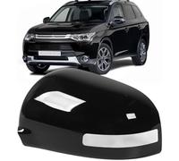 XUBOR Conjunto de cubierta de espejo exterior Cubiertas de la tapa del espejo retrovisor coche, para Outlander 2013-2019 tapas(BLACK Left 7632C647HA)