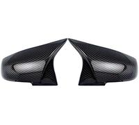 XUBOR Conjunto de cubierta de espejo exterior Tapas de cubiertas espejo puerta, embellecedor lateral retrovisor repuesto, para F20 F21 F87 M2 F23 F30 F36 X1 E84(BLACK M Style Carbon Fiber)