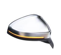 XUBOR For Audi, A4 A5 S4 S5 B9 Cubierta de Espejo retrovisor de Coche Cubierta de protección de ala Lateral Embellecedor Carcasa de Cromo Mate Plateado Tapa de la Cubierta del Espejo Lateral