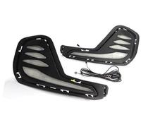 XUBOR For Chevrolet, for Cavalier 2020 2021 2022 DRL Luces LED Coche Luz de circulación Diurna Señal de Giro Faro LED Lámpara antiniebla Cubierta del Faro Luz de señal de Giro(Black White Yellow Blue