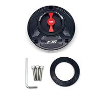 XUBOR For, XJ6 DIVERSION 2009-2015, tapa de tanque combustible, cubierta aluminio CNC sin llave, accesorios motocicleta, 6 colores Tapa del depósito de combustible de la motocicleta(Black and Red)
