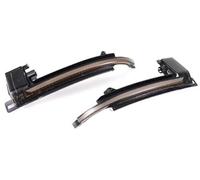 XUBOR Indicador de espejo lateral 2 piezas, for A4, for A5 S5 B8.5 RS5 B8 Indicador de espejo retrovisor secuencial Lámpara intermitente Luz de señal de giro LED de desplazamiento dinámico Luz de seña