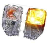 XUBOR Indicador de espejo lateral 2 piezas, for Toyota, for Prius ZVW30 2012 2013 2014 2015 Lámpara antiniebla LED Luz DRL Faros de circulación diurna Parachoques Día de conducción Señal de giro imper