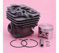 XUBOR Kit de pistón cilindro 49mm, for motosierras STIHL, MS361 MS 361, repuesto 1135 020 1202, anillos seguridad con pasador gran diámetro Kit de piezas de repuesto de carburador