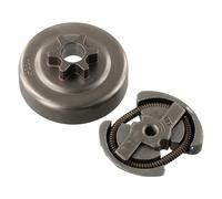 XUBOR Kit de Tambor de Embrague 3/8in-6T for Motosierra 350/351/352/370/371/390/420, for Husqvarna, 235 236 240 235e 236e 240e 36 41 Piezas de cortacésped Embrague para cortacésped