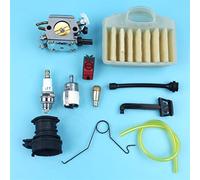 XUBOR Línea de admisión de Aceite y Combustible for Filtro de Aire de carburador, for Motosierra Husqvarna 362 365 371 372 372XP, Interruptor de bujía, Varilla de estrangulación Kit de Interruptor de