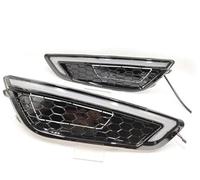 XUBOR Luz de señal de Giro for Coche, 2 uds., LED DRL, señal de Giro Amarilla, Luces de circulación Diurna, Cubierta de lámparas antiniebla, for Focus, 2015 2016 2017 2018 Luz de señal de Giro
