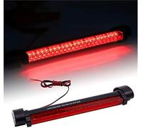 XUBOR Para 13 pulgadas tercera luz de freno Universal 40Led parada trasera coche 12V nivel puerta conjuntos traseros impermeables Tercer conjunto de freno(BLACK 24LED)