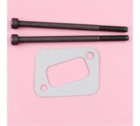 XUBOR Perno de silenciador escape con junta, for Husqvarna, pieza repuesto motosierra 340 345 346 346XP 350 351 353 Kit de piezas de repuesto de carburador