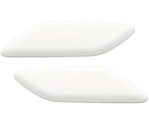 XUBOR Tapa rociadora para faros de coche 2 Piezas, para 6 Atenza 2017 2018 2019 Lavafaros Boquilla rociadora Tapa Parachoques Delantero Limpiador de Faros, para Motosierra(BLACK White Lh Rh)