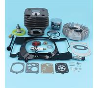 XUBOR Válvula de descompresión del volante del pistón del cilindro de 52 mm, diafragma for la línea del filtro de combustible de la motosierra Husqvarna 268 272XP, junta del interruptor de apagado Kit