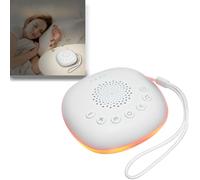 XUBX Medidor De Sueño Portátil Blanco, 100mm*100mm, 195g,Nutria Bebe Dormir,Ruido Blanco Bebe, Una Variedad De Luces Ajustables, Larga Duración, Adecuado Para Uso Doméstico y Transporte De Viaje