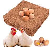 XUBX Paquete de 10 Forros para Nido de Pollo, Ropa de Cama de cáñamo para Aves de Corral, Reutilizable Alfombrilla para Caja de Pollo y Alfombrilla para Gallinero, Suministros de Aves de Corral
