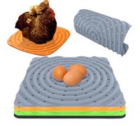 XUBX Paquete de 4 Forros para Nido de Pollo, Ropa de Cama de cáñamo para Aves de Corral, Reutilizable Alfombrilla para Caja de Pollo y Alfombrilla para Gallinero, Suministros de Aves de Corral