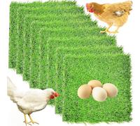 XUBX Paquete de 8 Forros para Nido de Pollo, Ropa de Cama de cáñamo para Aves de Corral, Reutilizable Alfombrilla para Caja de Pollo y Alfombrilla para Gallinero, Suministros de Aves de Corral