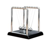 XUBX Péndulo de Newton, 5 Balls Newtons Cradle, Péndulo Newton Balance Ball Toy, Bola de Péndulo de Ciencia, Física Newton Cradle, Bola de Equilibrio, Cradle de Newton, Adorno Escritorio-1