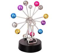 XUBX Péndulo de Newton, 5 Balls Newtons Cradle, Péndulo Newton Balance Ball Toy, Bola de Péndulo de Ciencia, Física Newton Cradle, Bola de Equilibrio, Cradle de Newton, Adorno Escritorio-2