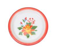 XUCZHAI 1pc Retro Enamel Tea Tray Large Serving Plate Salad Bowl Dinner Kitchen Bar Plates Food Dish Decorative Para Picnic Y Reuniones