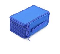 XUCZHAI Bolsa de papelería PU Gran Capacidad, Estuche for lápices con Agujeros 127/150/184/200, Piel sintética, Cremallera for Estudiantes(72 Holes)