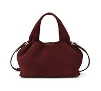 XUCZHAI Bolso de mano lujo cuero suave con asa superior for mujer, bandolera hombro for Para Compras, Viajes, Trabajo(Burgundy)