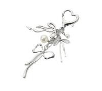 XUCZHAI Butterfly Keychain Bow Knot Pearl Enamel Flying Insect Pendant Key Ring For Women Girls Handmade Y2K Jewelry Accessories(Butterfly Bow Knot-1)