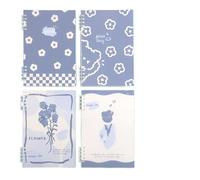 XUCZHAI Cuaderno de hojas sueltas B5, cuaderno notas reutilizable con núcleos contabilidad manual A5, línea Horizontal(Random 1book-06,A5)