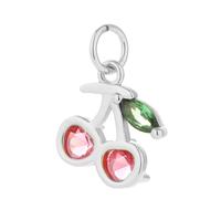 XUCZHAI Cute Cherry Watermelon Charm Fruit Jewelry Raw Products Wearing Earrings Necklace Bracelet Keychain Pendant(AC210080S3)