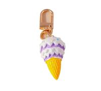 XUCZHAI Cute Food Keychain Resin Love Heart Cake Charms Keyrings For Women Men Car Key Handbag Pendant Chains DIY Accessories(Blue)