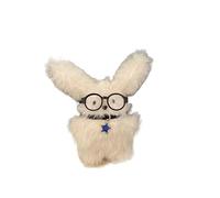 XUCZHAI Cute Plush Rabbit Doll Key Chains Ring Woman Bag Charms Accessories Toy Car Keyring Party Trinket Gifts For Friends(B)