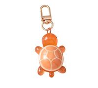 XUCZHAI Cute Resin Simulated Tortoise Keychain Cartoon Animal Key Ring Pendant For Women Girl Handbag Decor DIY Jewelry(Light yellow)